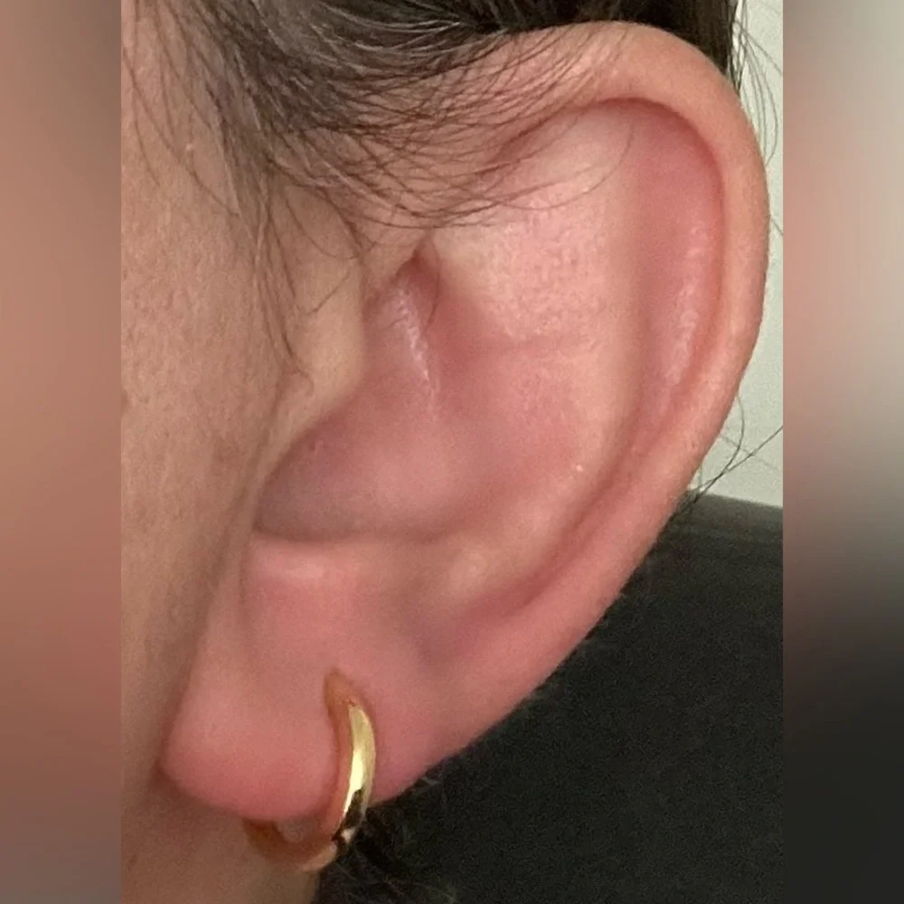 925 Silver half inch earrings trending hoops unisex